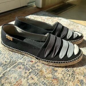 Toni Pons Canvas Striped Tarbes' Espadrille Flat Sandal size 9